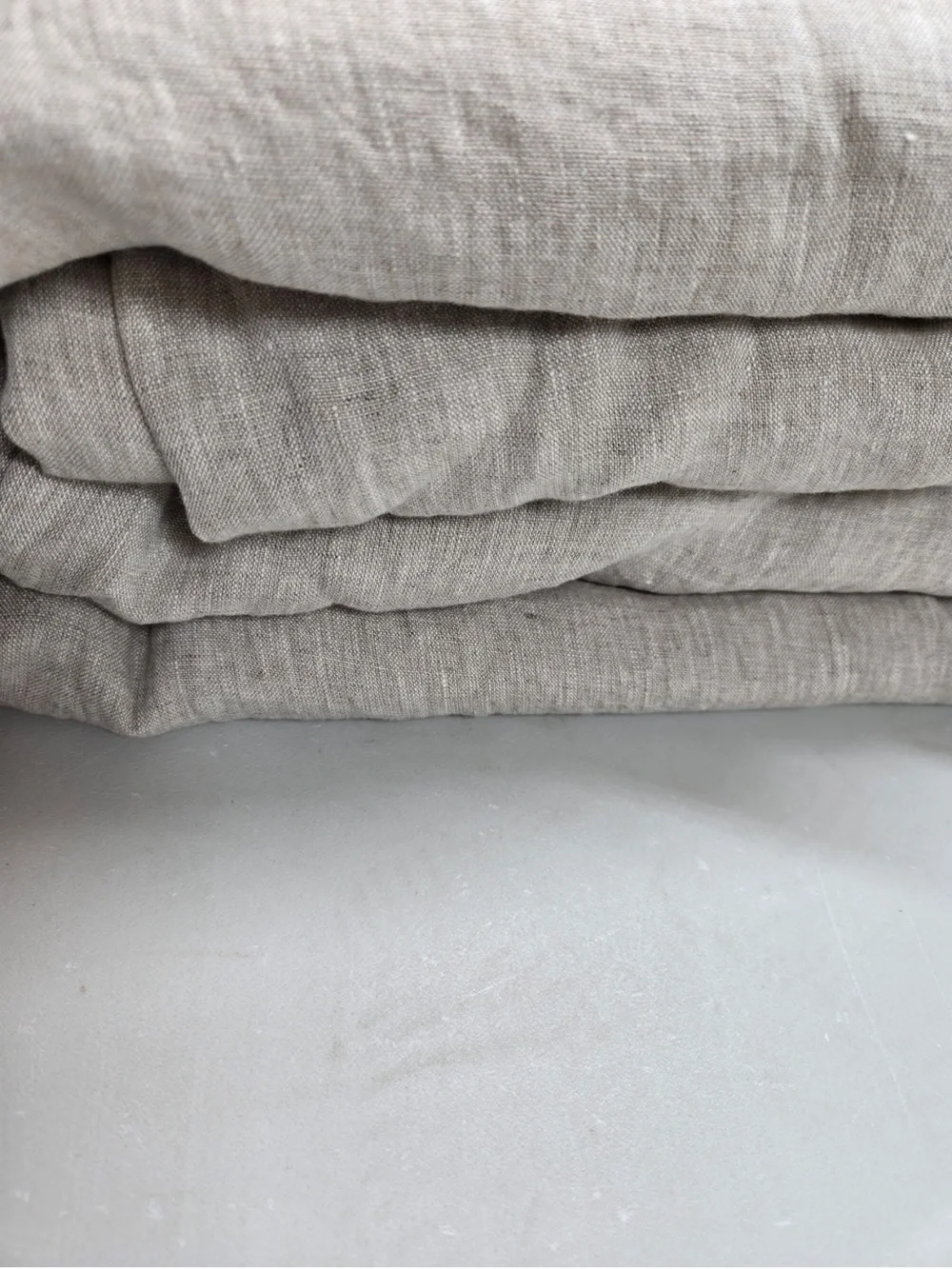 NWT QUINCE European Linen Duvet Cover King/Cal King Natural Chambray 0555